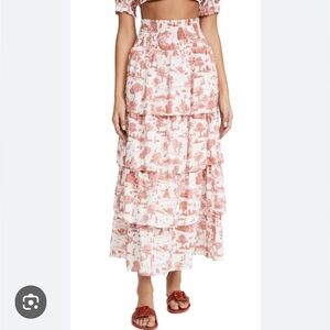 WeWoreWhat Paloma Pastoral Print Maxi Skirt
